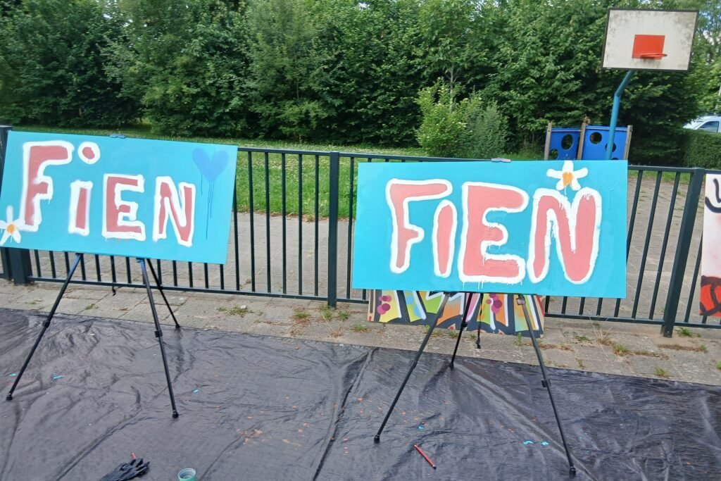 graffiti kinderfeestje bij Graffitiuitje.nl