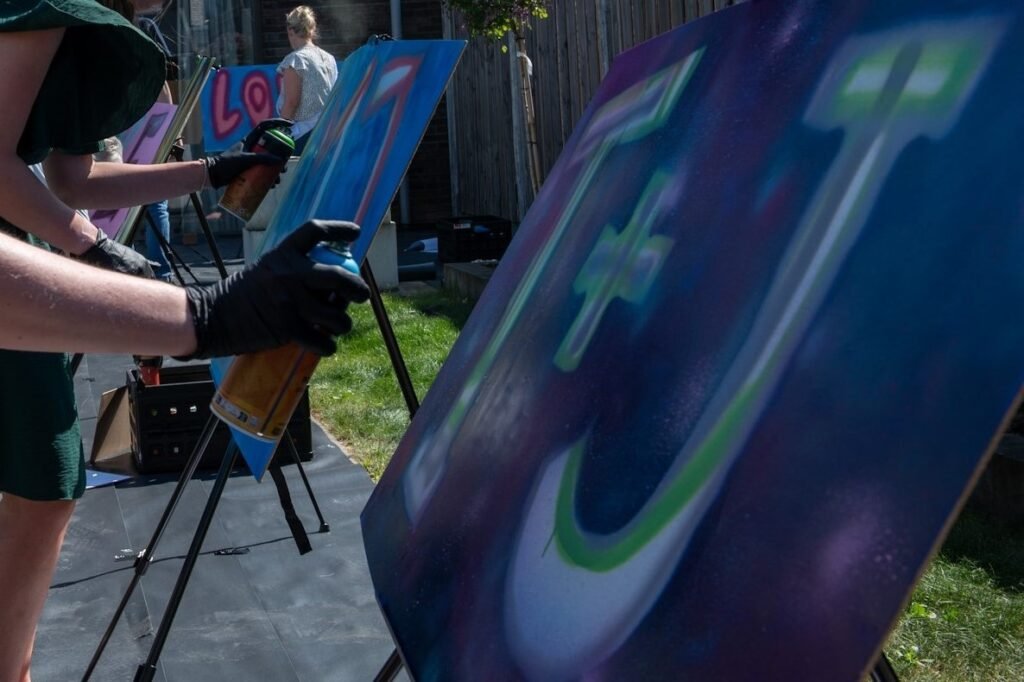 vrijgezellenfeest bij Graffitiuitje.nl